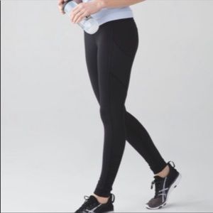 Lululemon speed tight IV? legging mesh and ruching reflective at cuff